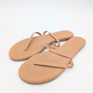 Tkees Sarit Flip Flop Sandal Asymmetrical Straps Women's Nude Size US8 EU39